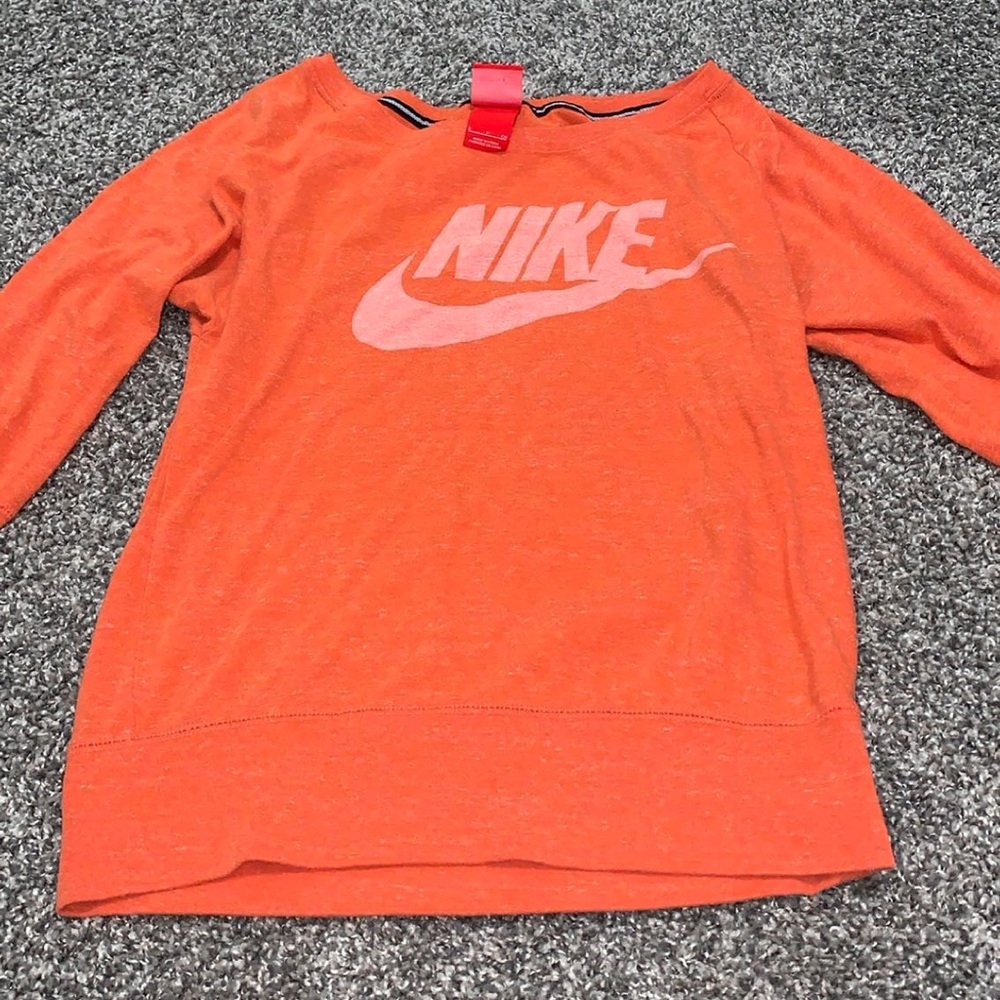 Orange Nike Midsleeve Sweatshirt